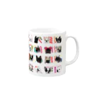 アート宇都宮(ARTUTSUNOMIYA)の7★Frenchbulldogfamily★ Mug :right side of the handle