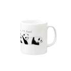 aliraliraの3びきのぱんだたち Mug :right side of the handle