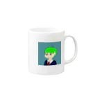 シマウマのGreen boy Mug :right side of the handle