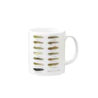 さちこの生物雑貨の身近なオタマジャクシ13種 Mug :right side of the handle