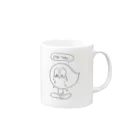 GoRakuのゆるふわピヨ吉 Mug :right side of the handle