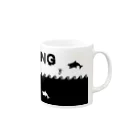 Mr.Rightの警告!　シャークアタック Mug :right side of the handle