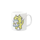 NEMARU andSHOPのトラちゃん2(Color） Mug :right side of the handle