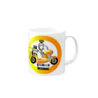 やすこーん（YASCORN）鉄道のY＆M☆O RECORDS Mug :right side of the handle