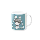 H!KAR!のスプーンとフォークとナイフと Mug :right side of the handle