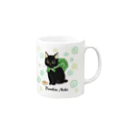 くろねこ倶楽部のどろぼうねこ２イラストマグ Mug :right side of the handle