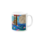 名前のない本舗のみずのりゅうとひめぎみ Mug :right side of the handle