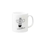 megciのラベンダーくん Mug :right side of the handle