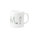 Mami専門店の海の「MAMI」-緑 Mug :right side of the handle