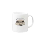 safarimanの平べったいハリネズミ Mug :right side of the handle