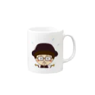 インテリアクレールのカーテンマンJr.（ごめん）のマグカップ Mug :right side of the handle