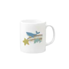 すずきいときちの流れ星ウェーブ Mug :right side of the handle