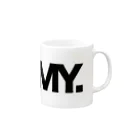 KMY.のKMY.ロゴBIG Mug :right side of the handle