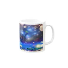 ナギ@❤️うちなーLove❤️🌈PleiadesStarSeed🌈✨てぃん✴︎がぁーら主宰✨🌈のPleiades floating on the horizon Mug :right side of the handle