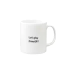 二世@m_2seiのQKペアマグカップ-Q Mug :right side of the handle