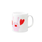 そらまめこのうさぎ「大好き！GAO！」 Mug :right side of the handle