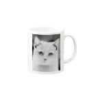 MANYO-MANYO工房の猫絵食器 Mug :right side of the handle