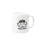 Happyのぷにぷにほっぺ Mug :right side of the handle