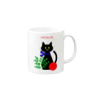 catdaylife.の猫の日暮らしのラッキーくん Mug :right side of the handle