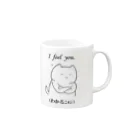 神聖にゃんぽこ帝国のおみせのわかるニャン Mug :right side of the handle