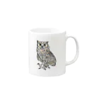 ほーのふくろう29 アメリカワシミミズク(カラー) Mug :right side of the handle