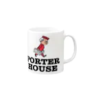 Bunny Robber GRPCのPORTER HOUSE マグカップの取っ手の右面