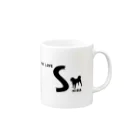 onehappinessのMY LOVE SHIBA（柴犬） Mug :right side of the handle