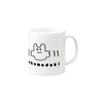 Bambinaのnekomodoki（ぽふぽふ） Mug :right side of the handle