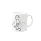 可愛い女の子職人vent4444の休憩 Mug :right side of the handle