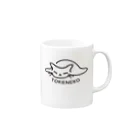 SOME_DESIGNのとけねこ Mug :right side of the handle