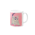 萌獣ファクトリー「純屋」の萌獣 猫 ユニャコーン／ゆにゃんこ：アポロ マグカップの取っ手の右面