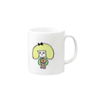 mechico0821のリボンちゃんとくま Mug :right side of the handle