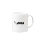 YomÖskeのUNKO IPPAIDETA Mug :right side of the handle