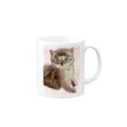 アニマルデザインはなの遊んでほしい子猫 Mug :right side of the handle