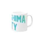 JIMOTOE Wear Local Japanの広島市 HIROSHIMA CITY マグカップの取っ手の右面
