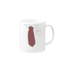 わたくしのお店の在宅ワーク用 Mug :right side of the handle