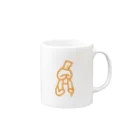 POTSUNENS STOREのかたぐるま Mug :right side of the handle