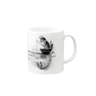 まりみゆきの釣り猫 Mug :right side of the handle