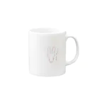 tiyk_ilstのやるせないうさぎ Mug :right side of the handle