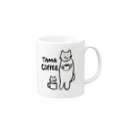 ねこポッポのタマコーヒー マグカップの取っ手の右面