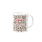 ASB boxingclub SHOPのASBスタッフキャラクターアイテム（白） Mug :right side of the handle