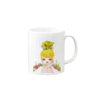 acco_girlsの頭の中はお花畑 Mug :right side of the handle