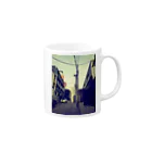 pezy_byteの電線と街 Mug :right side of the handle