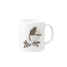 ねこふく屋のミルクティーローズ Mug :right side of the handle