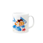 ひなの青い鳥 Mug :right side of the handle