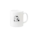 もへ店のふてぶてしいにゃんこ 座 Mug :right side of the handle