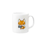 hide55のコンちゃん Mug :right side of the handle