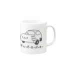 ぷにおもちSHOPのウーパールーパースーパーカーツー Mug :right side of the handle