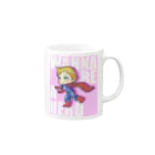 さぴたのヒーローになりたいマットくん Mug :right side of the handle