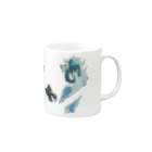 ヨコサカ タツヤ　グッズショップのネイビーしーるず Mug :right side of the handle